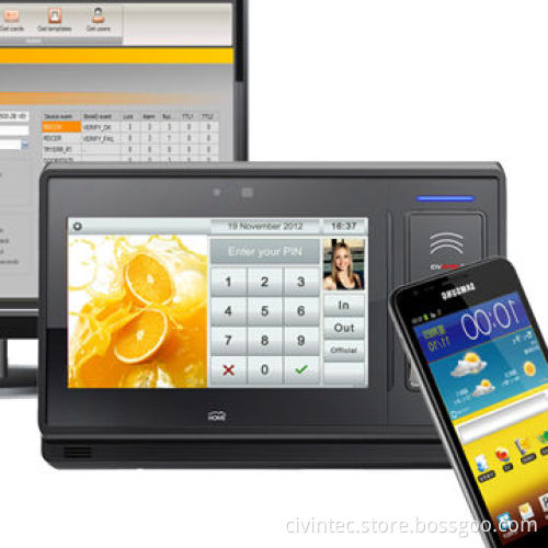 NFC terminal for access controls, time attendance, visitor management e-payments, kiosks
